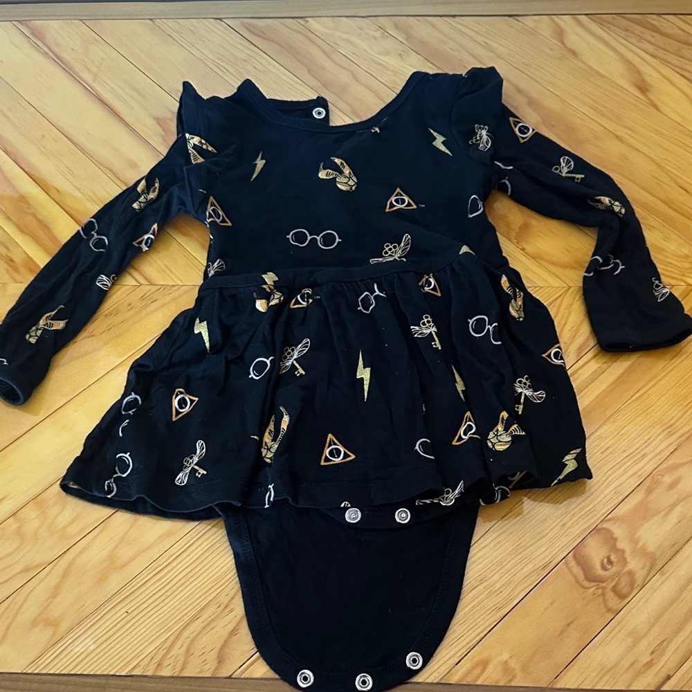 Kyte Baby Midnight Icon Long-Sleeve Twirl Bodysuit